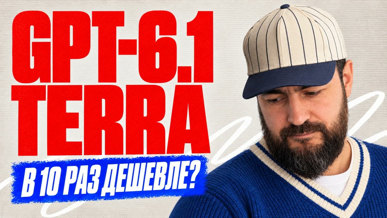 Обложка обзора GPT-6.1 Terra: в 10 раз дешевле?